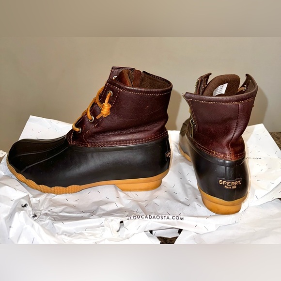 Sperry Women’s Saltwater Duck Boots in Brown - Picture 7 of 8